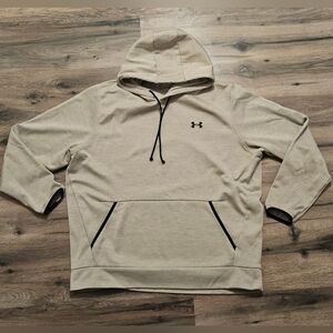 Under Armour Light Beige Hooded Pullover Sweatshirt
